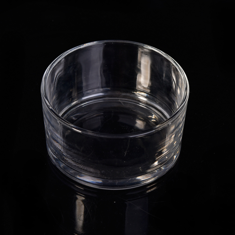 Large capacity circle glass candle holder Large capacity circle glass candle holder