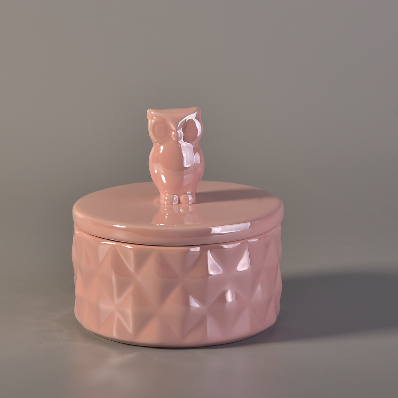 luster pink ceramic candle container with lid luster pink ceramic candle container with lid