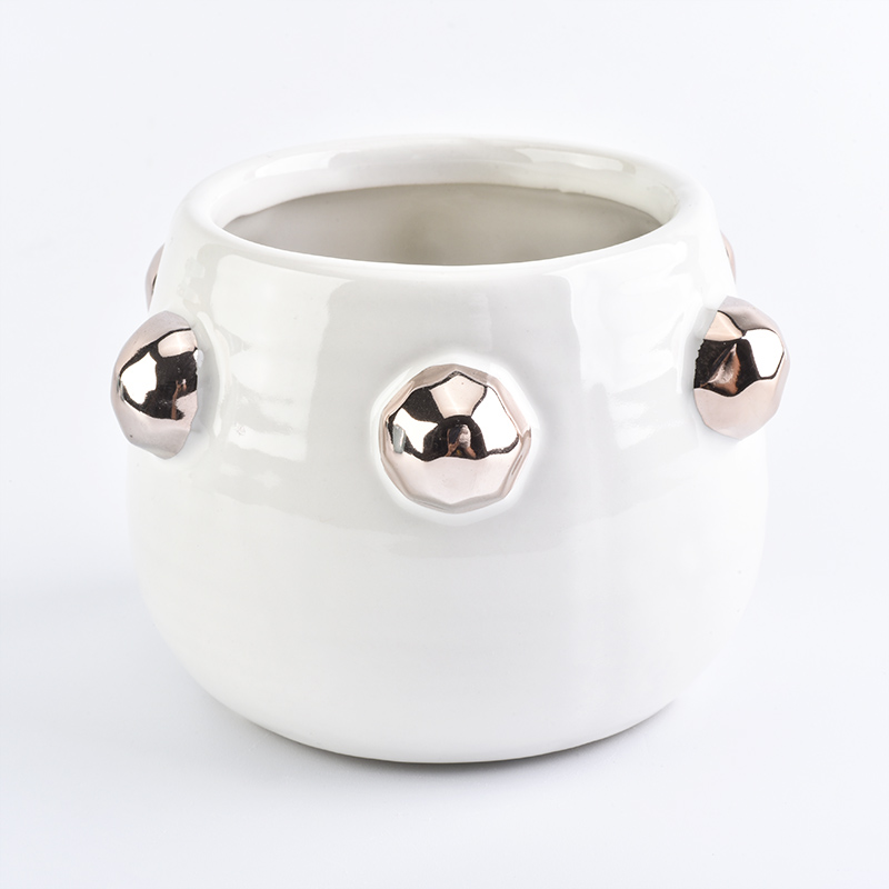 New design colorful home decoration ceramic candle jar