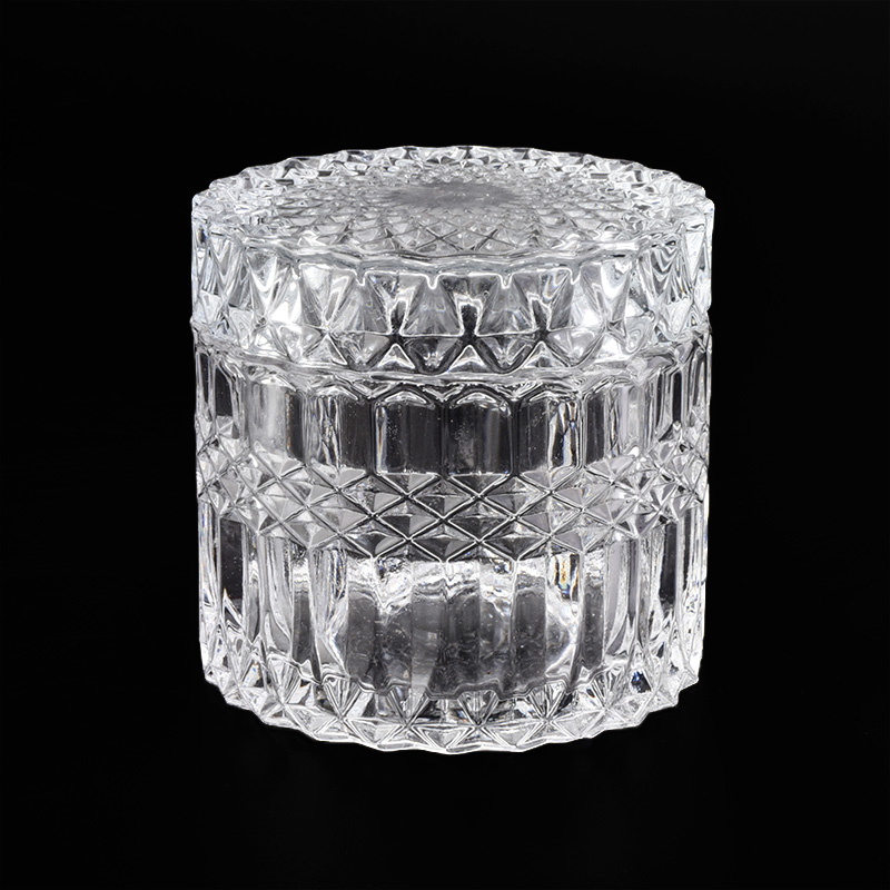 Clear Transparent Glass Candle Jar Wholesale