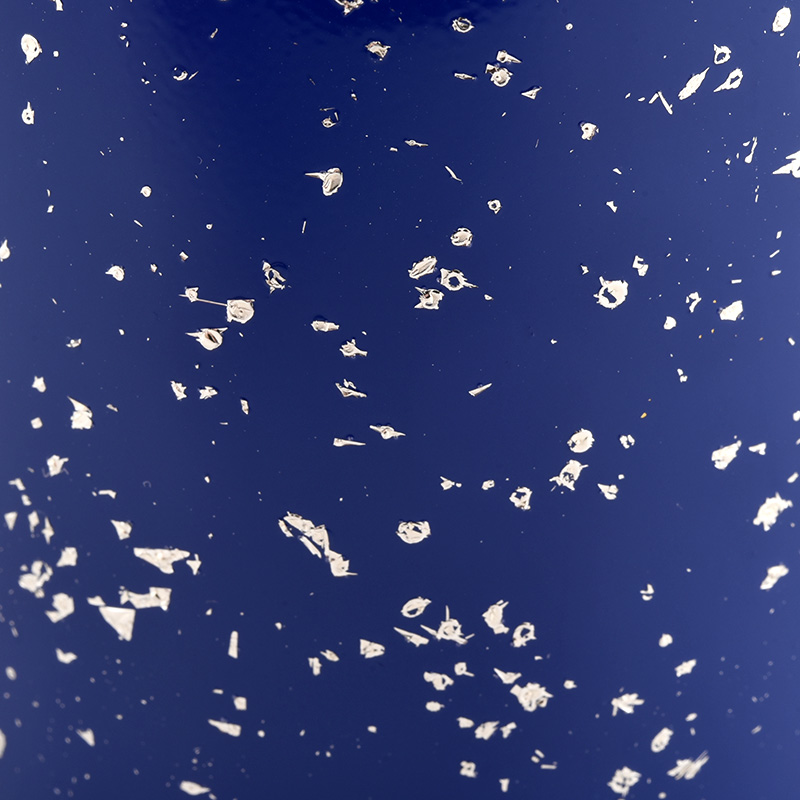 White spots blue luxury empty candle Jars wholesale White spots blue luxury empty candle Jars wholesale