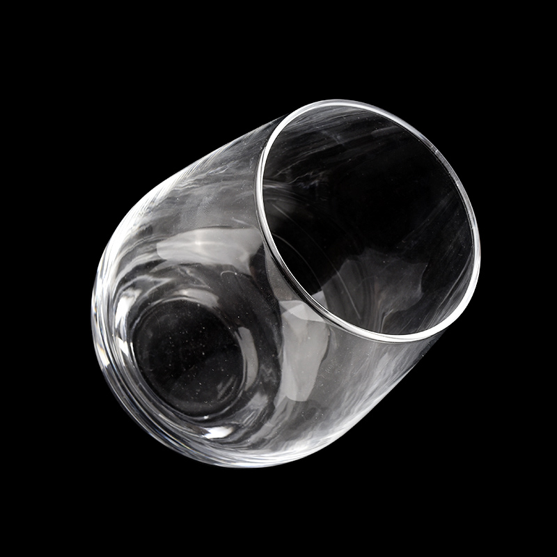 Custom Round Transparent Glass Candle Jar for Home Decor Wholesales from sunny glassware Custom Round Transparent Glass Candle Jar for Home Decor Wholesales from sunny glassware