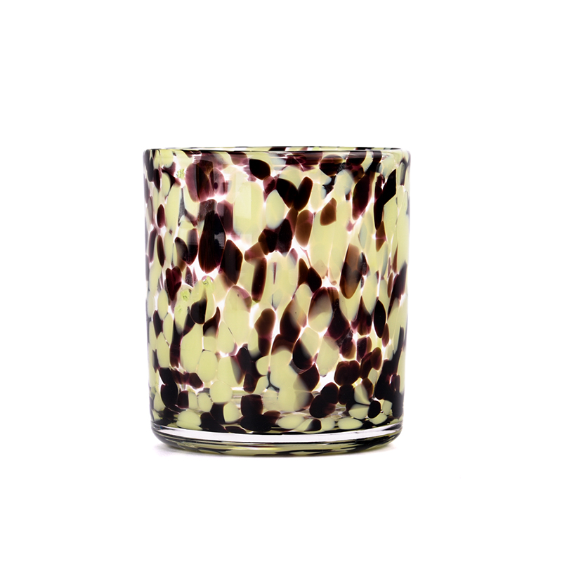 18oz glass candle jar with coloring material candle vessel