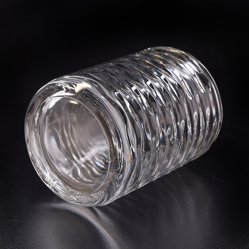 tall cylinder glass candle jar 