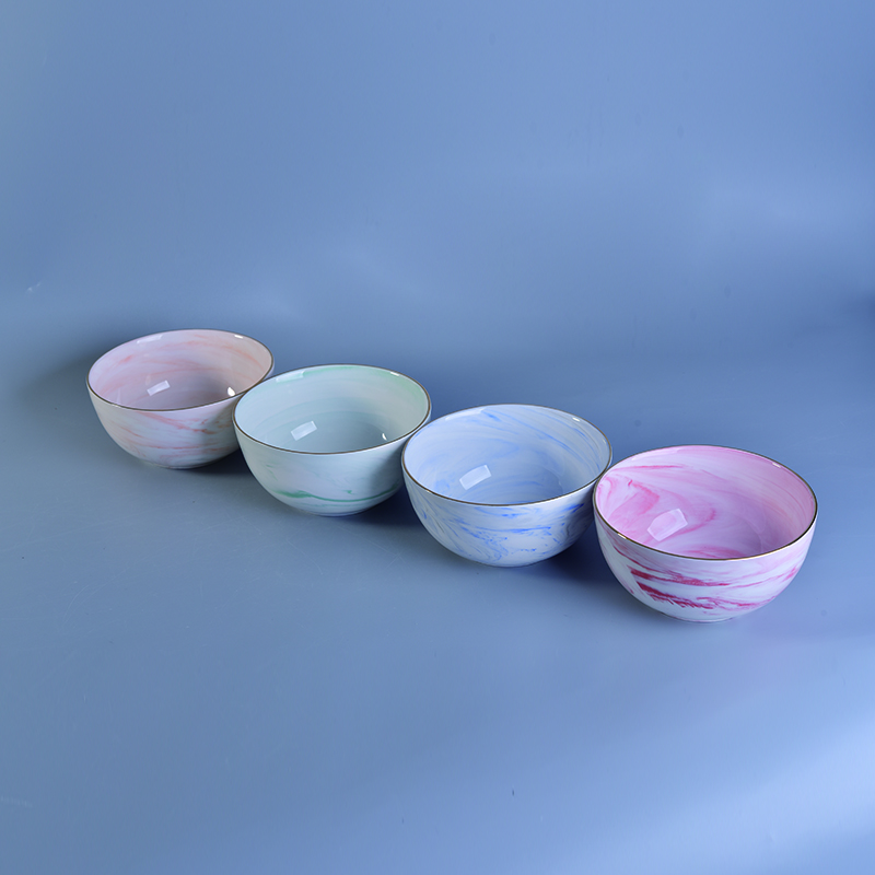Pink glaze ceramic bowl exporting to American Europe Australia