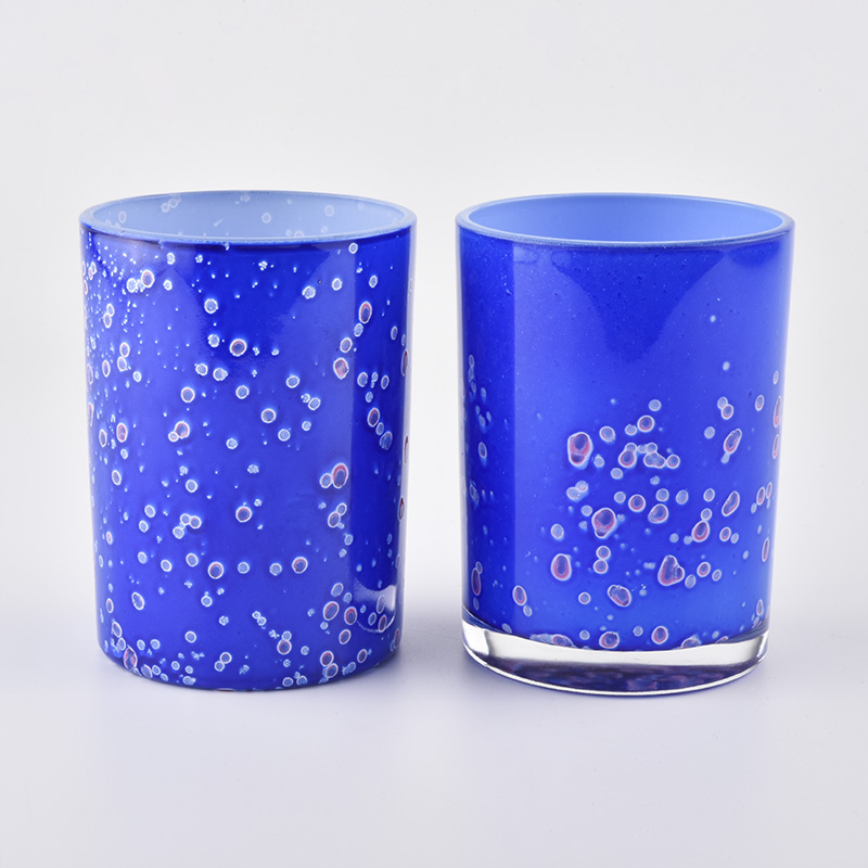 Spray Color And Corrosion Glass Votive Candle Holders