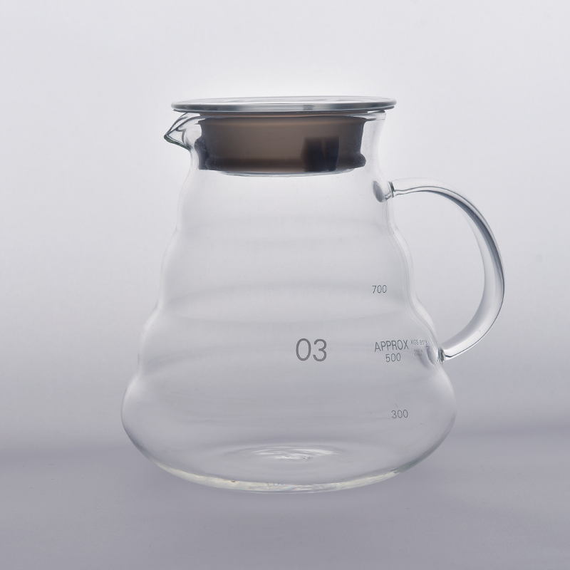 unique design borosilicate coffee glass pot