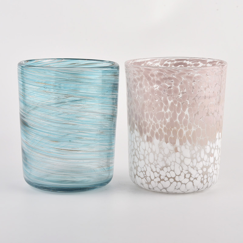 Sunny Glassware blue cylinder glass jars for candle making wholesale Sunny Glassware blue cylinder glass jars for candle making wholesale