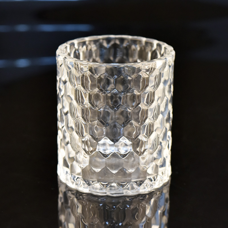 Luxury crystal glass candle jar