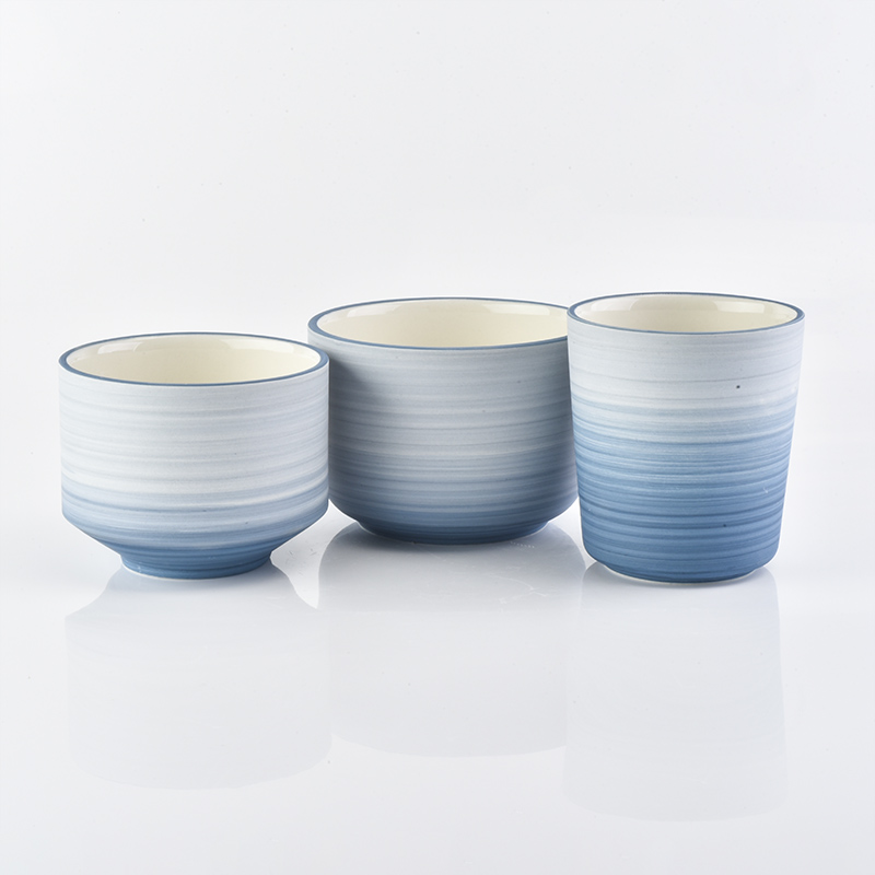 glazed ceramic votive jars for candle making