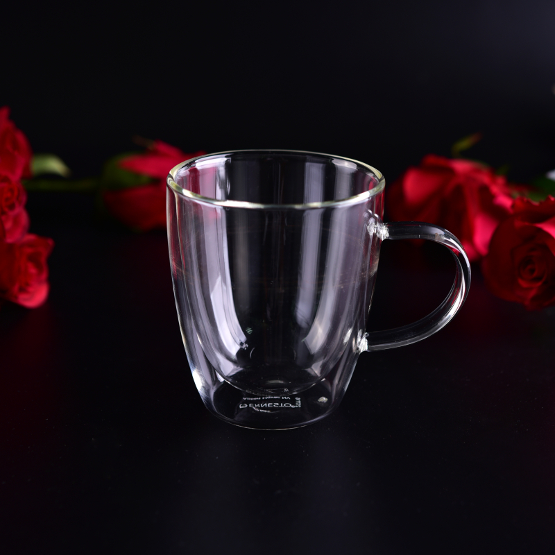Double Wall Glass Coffee or Tea Mugs Drinking Glasses       