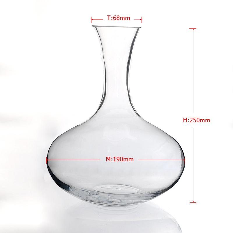 Clear high white glass shaker，wine decanter wholesale