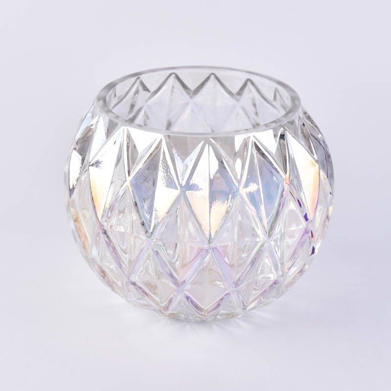 Ion plating glass candle holder