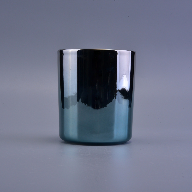 Colorful ceramic candle vessel iridescent surface
Colorful ceramic candle vessel iridescent surface