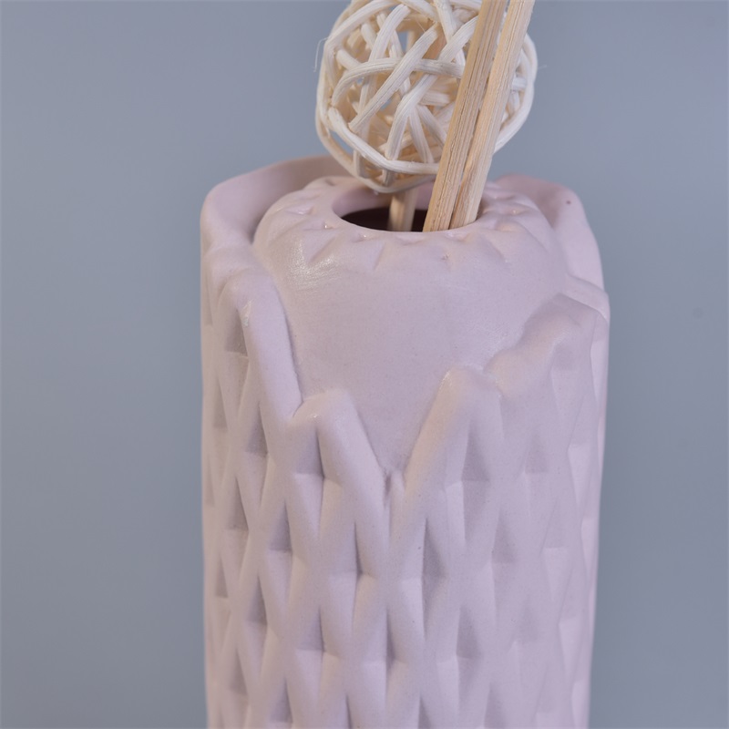 190ml pink macaron color ceramic diffuser wholesale