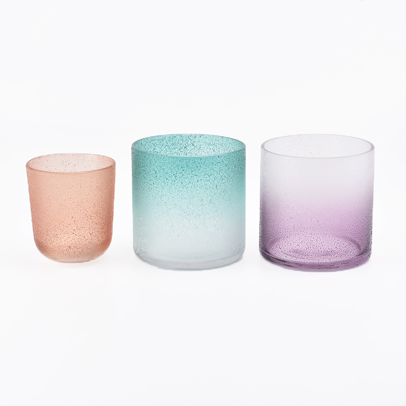 22oz Color painting glass candle holders