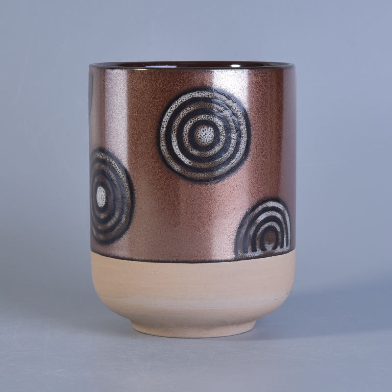Glazed Ceramic Candle Jars Wholesale