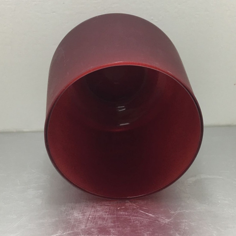 30 oz tumbler red colored glass candle cups holder