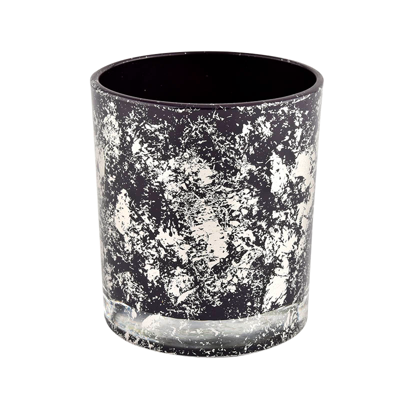 Sunny Glassware Black glass candle jar for making supply wholesale