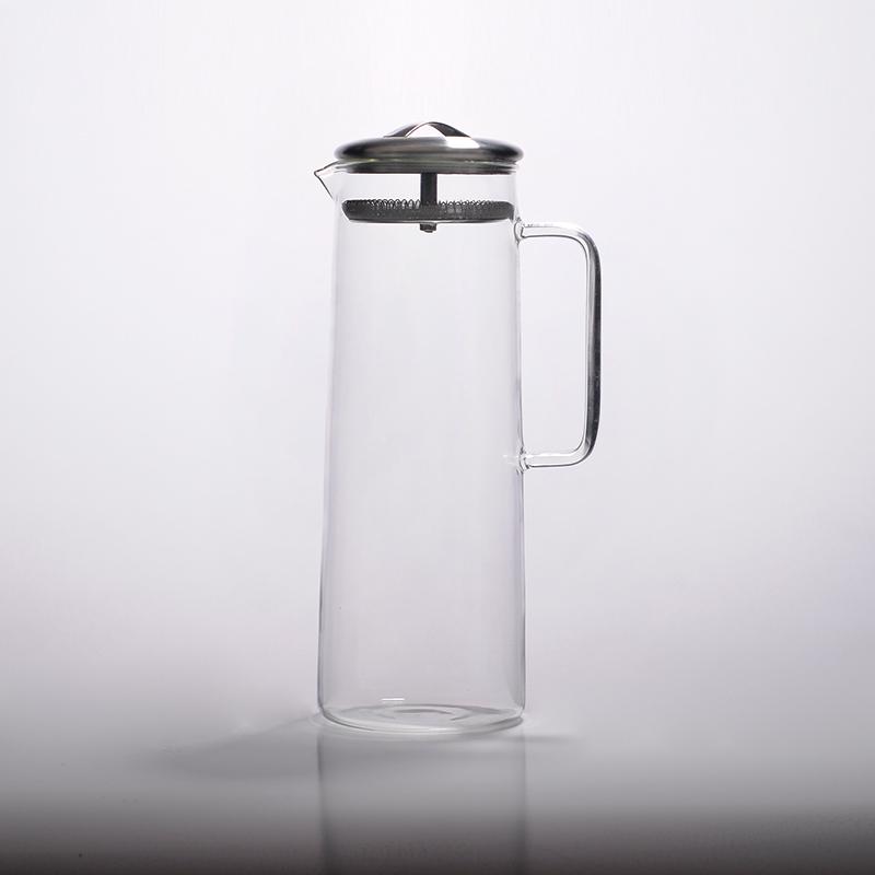 Helicopter glass jug with lid 