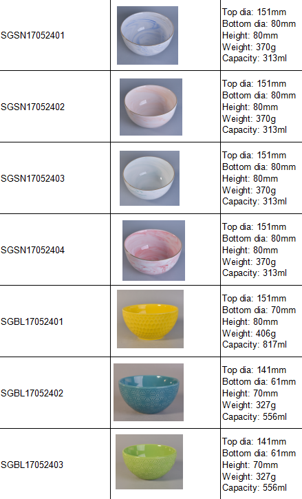 ceramic bowls