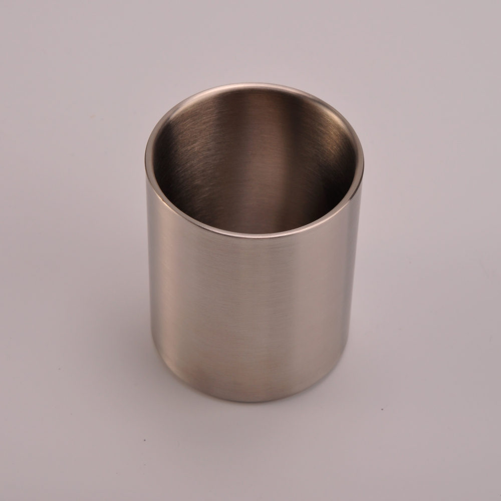 Cylinder Straight 304 Stainless Steel Candle Jars With Lids