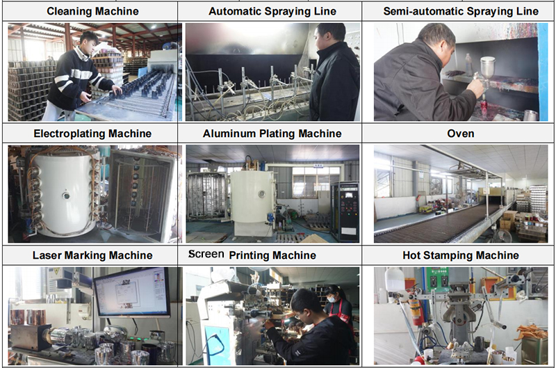 Glassware finish machinery