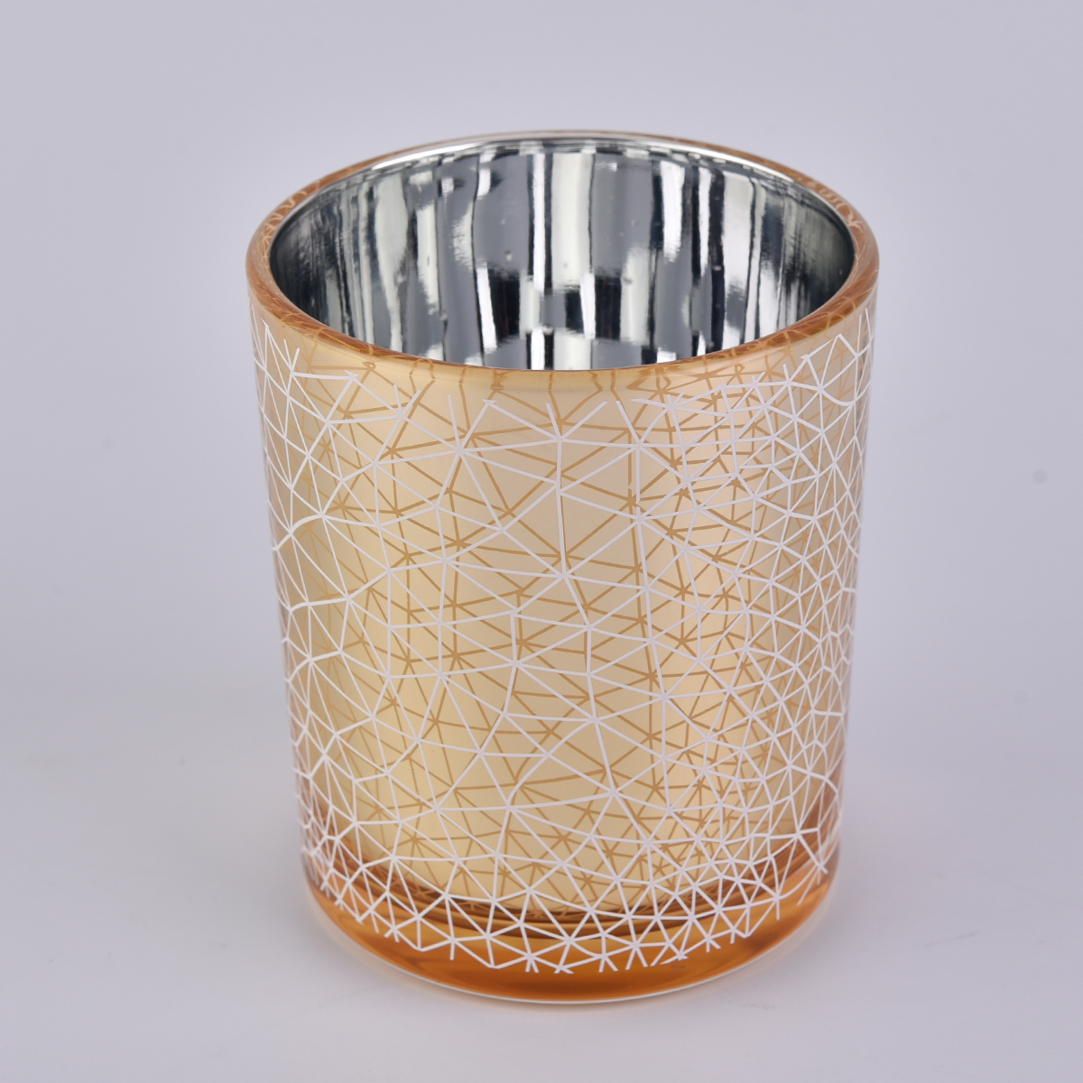 silk screen printing glass candle jar