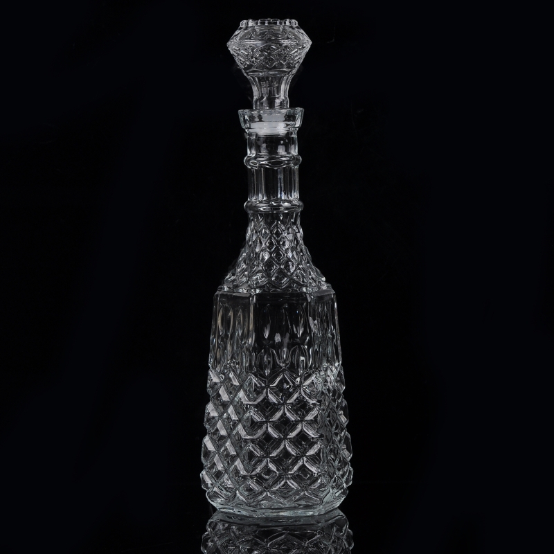 1L glass whiskey bottle whiskey decanter 