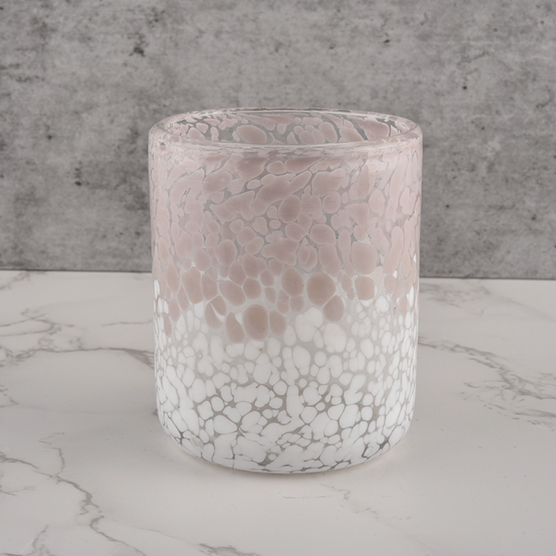 Sunny Glassware Customed Pink Candle Jars Glass for Candle Making Cylinder Sunny Glassware Customed Pink Candle Jars Glass for Candle Making Cylinder