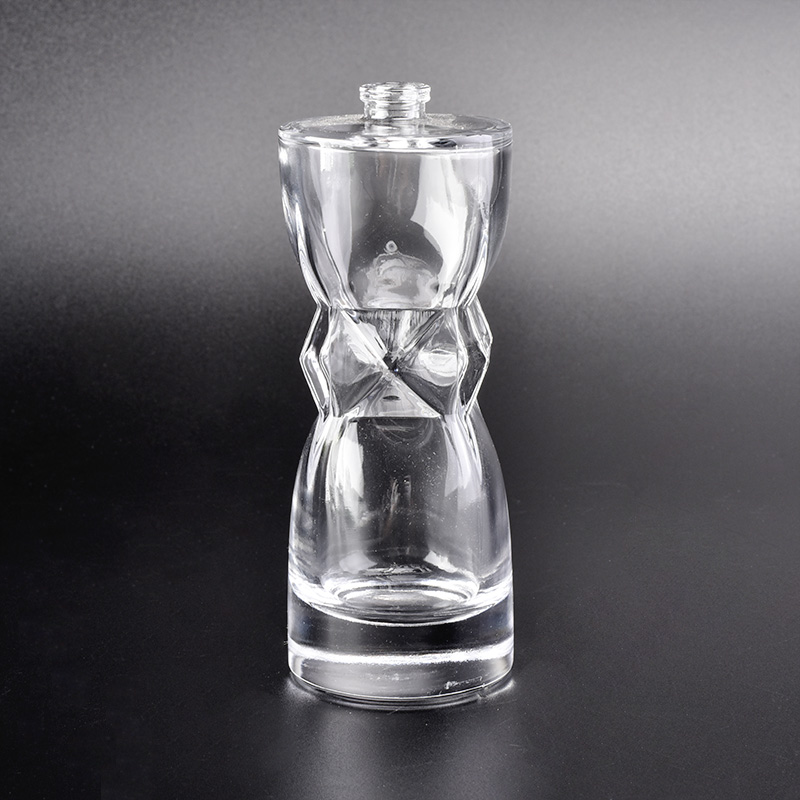 97ml Twist crystal glass perfume bottle 