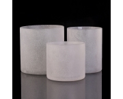 frosted glass candle holder