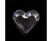 Świecznik szklany kształt serca