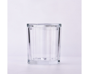 691ml透明的大容量玻璃蜡烛罐带盖