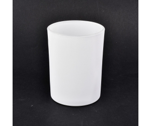 装饰性350毫升哑光白色玻璃罐用于蜡烛制作