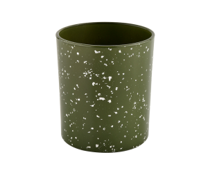 绿色玻璃蜡烛容器供蜡烛制造供应商使用