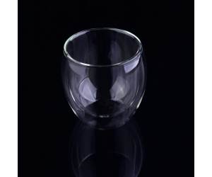 热销批发透明高硼硅玻璃咖啡杯玻璃马克杯