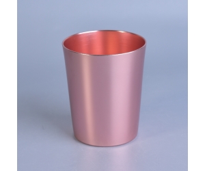 玫瑰金金属蜡烛罐