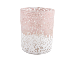 美阳玻璃制品彩色混合斑点圆柱玻璃容器豪华蜡烛罐批发