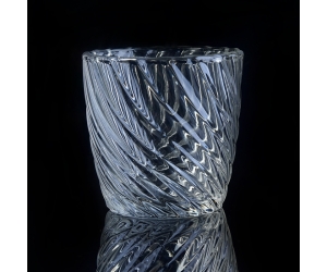 扭曲线水晶玻璃烛台