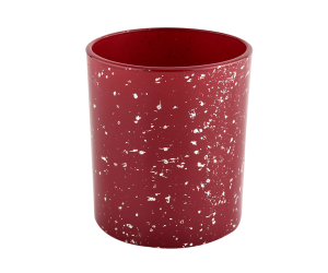 批发制造高品质的红色蜡烛罐烛台蜡烛容器