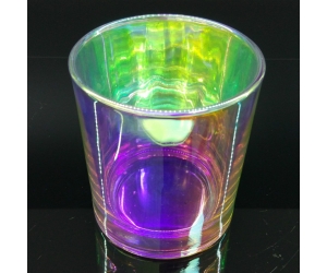离子电镀彩色玻璃蜡烛罐8盎司蜡容量
