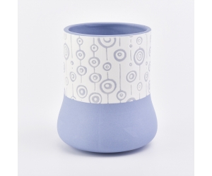 现代时尚蓝色陶瓷罐