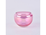 10oz wholesale iridescent bowl colored candle jars glass containers