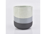 Tarro de cerámica de la vela del esmalte 12oz para hacer velas perfumadas