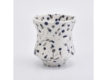 12oz luxury ceramic jars with stone finish