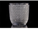 160ml Embossed Pattern Votive Glass Candle Vessel Wholesale