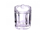 195ml square clear glass candle jars with lids wholesale