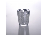 200m Electro plated glass candle holder