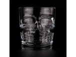 304 ml de jarra de velas de vidrio transparente para la decoración de Halloween